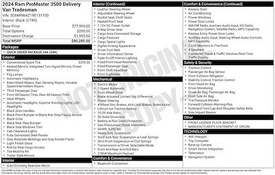 Used 2024 Ram ProMaster EV 3500 Super High Roof Empty Cargo Van for sale #P1338 - photo 1