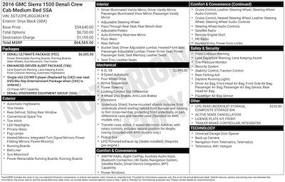 Used 2016 GMC Sierra 1500 Denali Crew Cab for sale #MR252295AA - photo 2