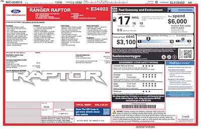 New 2025 Ford Ranger Raptor SuperCrew Cab 4x4 Pickup for sale #C252204 - photo 2