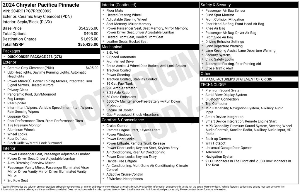 Used 2024 Chrysler Pacifica - photo 2