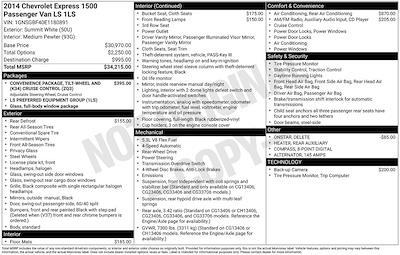 2014 Chevrolet Express 1500 RWD Passenger Van for sale #CP02830 - photo 2