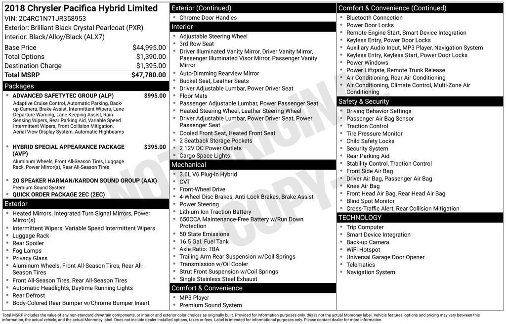 Used 2018 Chrysler Pacifica - photo 5