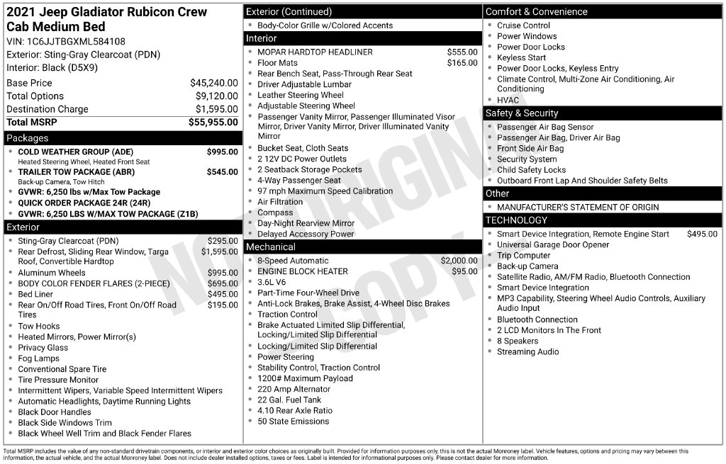 Used 2021 Jeep Gladiator - photo 2
