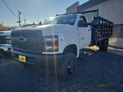 2023 Chevrolet Silverado 4500 Regular Cab DRW 4WD, Bedrock Limestone Series Stake Bed for sale #PH058720 - photo 1