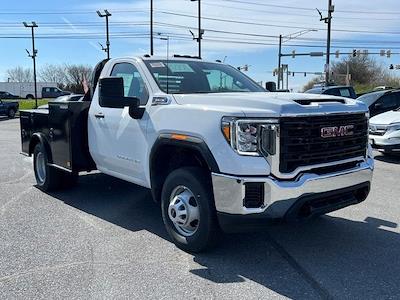 New 2023 GMC Sierra 3500 Pro DRW Regular Cab 4WD Bedrock Flatbed Truck for sale #FT212585 - photo 1