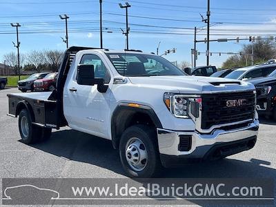 New 2023 GMC Sierra 3500 Pro DRW Regular Cab 4WD Bedrock Flatbed Truck for sale #FT213427 - photo 1