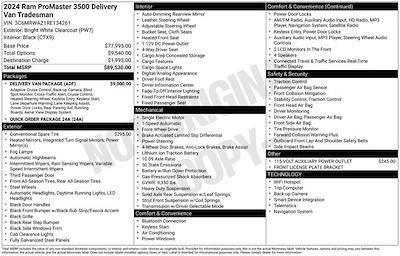 2024 Ram ProMaster EV 3500 Super High Roof FWD Empty Cargo Van for sale #DU4082 - photo 1