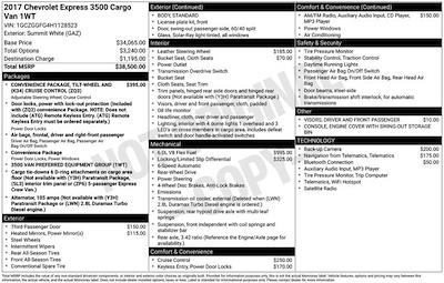 Used 2017 Chevrolet Express 3500 - photo 1