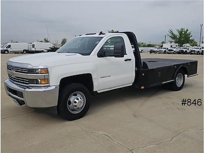Used 2016 Chevrolet Silverado 3500 Work Truck Regular Cab 4WD 11' CM Truck Beds Flatbed Truck with Gooseneck Hitch for sale #846 - photo 1