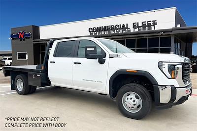 New 2025 GMC Sierra 3500 Pro Crew Cab 4WD Flatbed Truck for sale #FSF113353 - photo 1