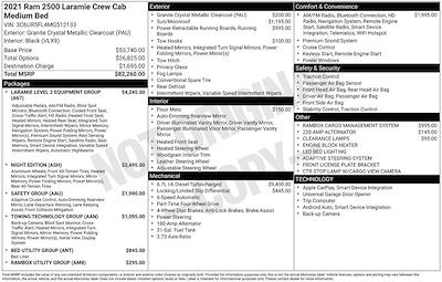 Used 2021 Ram 2500 Laramie Crew Cab for sale #47858 - photo 1