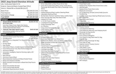 Used 2022 Jeep Grand Cherokee Altitude for sale #47873C - photo 2