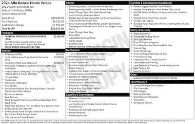 Used 2024 Alfa Romeo Tonale - photo 1