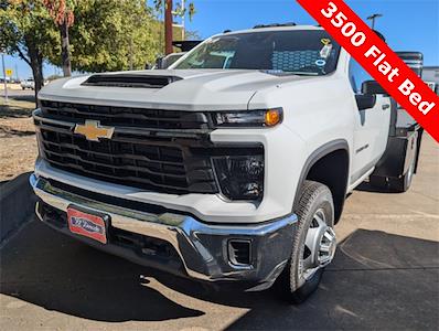 New 2024 Chevrolet Silverado 3500 Work Truck Regular Cab 4x4 9' 6" Knapheide Steel Flatbed Truck with Gooseneck Hitch for sale #RF445737 - photo 1