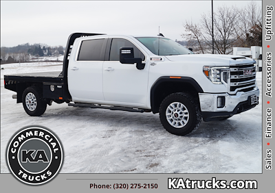 Used 2023 GMC Sierra 2500 Crew Cab Steel Flatbed Truck for sale #137903 - photo 1