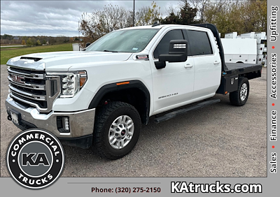 Used 2023 GMC Sierra 2500 SLE Crew Cab 4x4 8' Crownline Steel Flatbed Truck for sale #137903 - photo 1