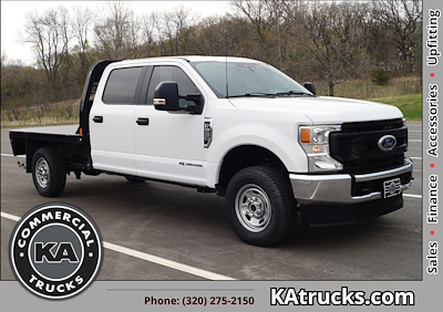 Used 2022 Ford F-250 XL Crew Cab 4x4 8' CM Truck Beds Steel Flatbed Truck for sale #C92471 - photo 1