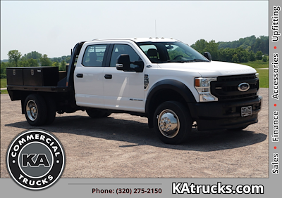 Used 2020 Ford F-550 XL Crew Cab 4x4 9' CM Truck Beds Steel Flatbed Truck for sale #C92995 - photo 1