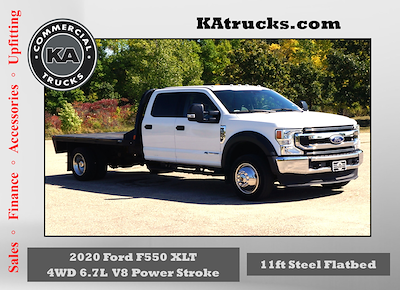 Used 2020 Ford F-550 XLT Crew Cab 4x4 CM Truck Beds Flatbed Truck for sale #D04767 - photo 1