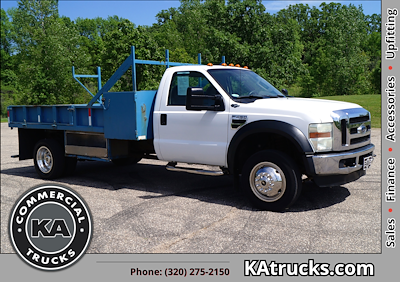 Used 2008 Ford F-450 Regular Cab 12' Steel Flatbed Truck for sale #D16394 - photo 1