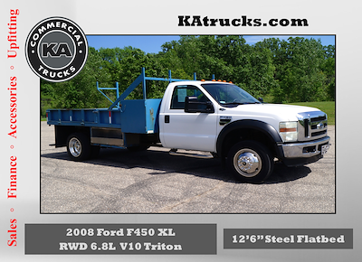 Used 2008 Ford F-450 XL Regular Cab 4x2 12' Flatbed Truck for sale #D16394 - photo 1