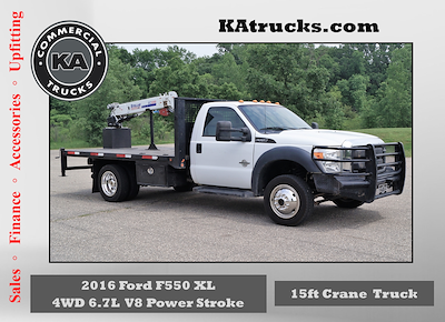 Used 2016 Ford F-550 XL Regular Cab 4x4 Flatbed Truck for sale #D42099 - photo 1