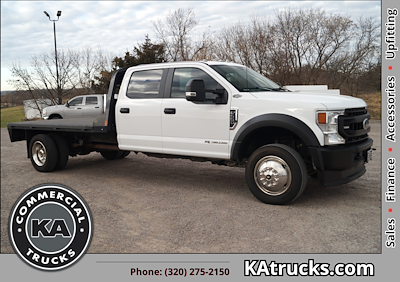 Used 2022 Ford F-550 Crew Cab Steel Flatbed Truck for sale #D92379 - photo 1