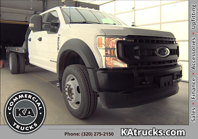Used 2022 Ford F-550 XL Crew Cab 4x4 11' Bedrock Steel Flatbed Truck for sale #F15435 - photo 1