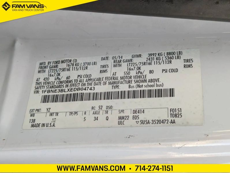 Used 2014 Ford E-350 - photo 23