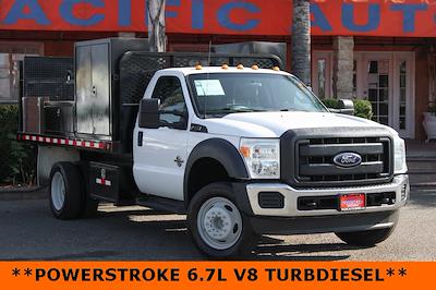 2012 Ford F-550 Regular Cab DRW 4x2 Flatbed Truck for sale #46509A - photo 2