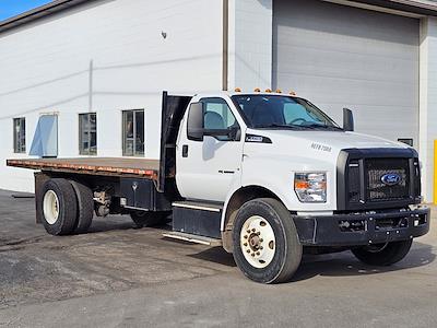 2021 Ford F-750 Regular Cab DRW 4x2 Bedrock Flatbed Truck for sale #UH851 - photo 2