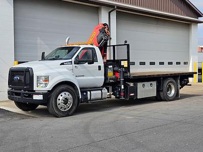 2019 Ford F-750 Regular Cab DRW 4x2 Palfinger Flatbed Truck for sale #UH857 - photo 1