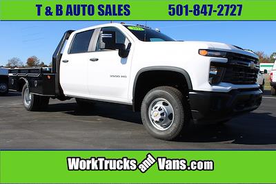 Used 2024 Chevrolet Silverado 3500 Work Truck Crew Cab 4WD Flatbed Truck for sale #F4400 - photo 1