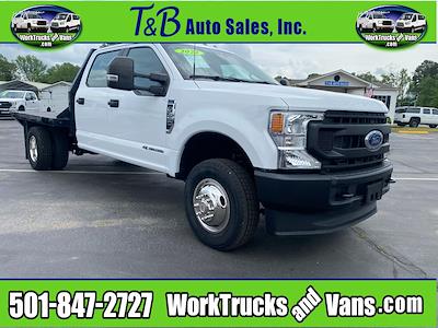 Used 2022 Ford F-350 XL Crew Cab 4WD Flatbed Truck for sale #F4913 - photo 1