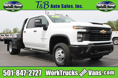 Used 2024 Chevrolet Silverado 3500 Work Truck Crew Cab 4WD Flatbed Truck for sale #F4922 - photo 1