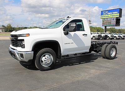 Used 2024 Chevrolet Silverado 3500 Work Truck Regular Cab 4WD Cab Chassis for sale #F5138 - photo 1