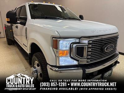 Used 2022 Ford F-350 XL Crew Cab 4WD Flatbed Truck for sale #CJS22 - photo 1
