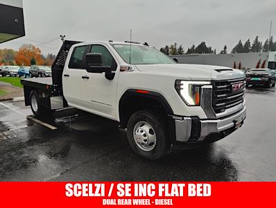 New 2024 GMC Sierra 3500 Pro Double Cab 4WD 8' 6" Scelzi Flatbed Truck for sale #G24359 - photo 1