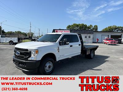 Used 2020 Ford F-350 XL Crew Cab 4x4 9' 4" Bedrock Flatbed Truck for sale #TE3086 - photo 1