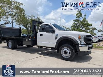 2021 Ford F-550 Regular Cab DRW RWD Flatbed Truck for sale #MDA11483 - photo 1