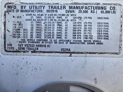 Used 2017 Utility Trailer VS2RA 53/162/102 Refrigerated Trailer 668032 for sale #668032 - photo 9