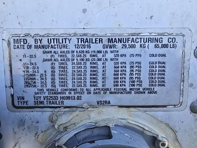 Used 2017 Utility Trailer VS2RA 53/162/102 Refrigerated Trailer 668043 for sale #668043 - photo 9