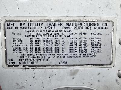Used 2017 Utility Trailer VS2RA 53/162/102 53' Refrigerated Trailer #668044 for sale #668044 - photo 9
