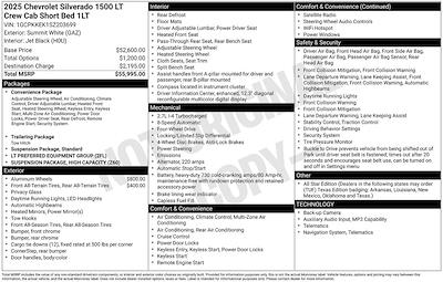 Used 2025 Chevrolet Silverado 1500 LT Crew Cab for sale #C33554 - photo 1