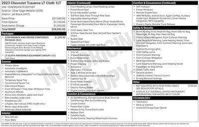 Used 2023 Chevrolet Traverse LT for sale #C33568 - photo 1