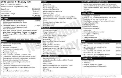 Used 2022 Cadillac XT4 Luxury for sale #C33571 - photo 1