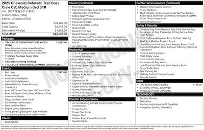 Used 2025 Chevrolet Colorado Trail Boss Crew Cab for sale #CT87587A - photo 2