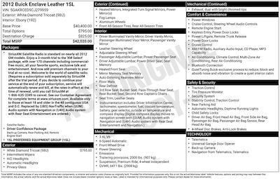 Used 2012 Buick Enclave for sale #ZC33288A - photo 1