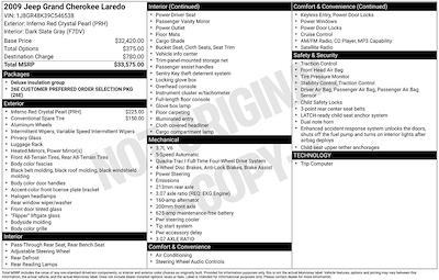 Used 2009 Jeep Grand Cherokee Laredo for sale #ZC33348A - photo 1