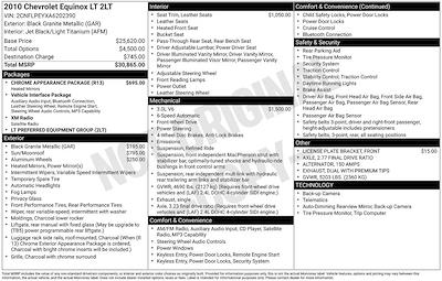 Used 2010 Chevrolet Equinox LT for sale #ZC33439A - photo 1